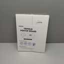 Trifold Poster Board,4 Pack 24" x 16" White Corrugated Poster Boards,Display Board,Perfect for School Projects, Science Fairs, Event Displays, and Business Presentations