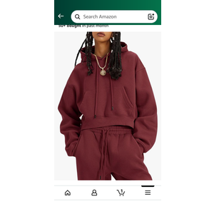 Flygo Womens Fleece 2 Piece Outfits Sweatsuit Crop Pullover Sweatshirt Joggers Pants Tracksuit Set Medium