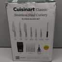 Cuisinart Stainless Steel Hollow Handle 15-Piece Cutlery Block Set, Kitchen Knife Set with Steel Blades for Precise Cutting, Durable Knives with Ergonomic Handles, C77SS-15PK