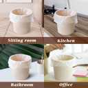 1 Gallon 110 Counts Strong Trash Bags Garbage Bags by Teivio, Bin Liners, for home office kitchen (Clear)