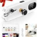 Handheld Sewing Machine,Portable Rechargeable with LCD Display & Sewing Kit | 3-Speed,USB-C Charge,Beginner friendly,Easy threading,Compact storage,Home sewing