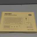 TECKNET Wireless Keyboard and Mouse Combo, Mini Cordless Computer Keyboard and Mouse Set 2.4GHz, Silent Adjustable 1600 DPI, Quiet Click, Lag-Free for Computer, Laptop, PC, Windows, Mac, Chrome OS