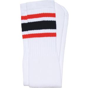 SKATERSOCKS 25" Knee High Tube Socks (White)