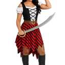 Morph Pirate Costume Women, Womens Pirate Costume, Pirates Dress Women, Womens Halloween Costumes, Women's Halloween Costumes, Size: Medium