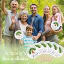 DoubleFill Family Reunion Party Favors Bulk Family Tree Round Handheld Paper Folding Fans Remembering Our Roots Paper Fans with Handle for Class Souvenirs Gathering Gifts(40 Pcs)