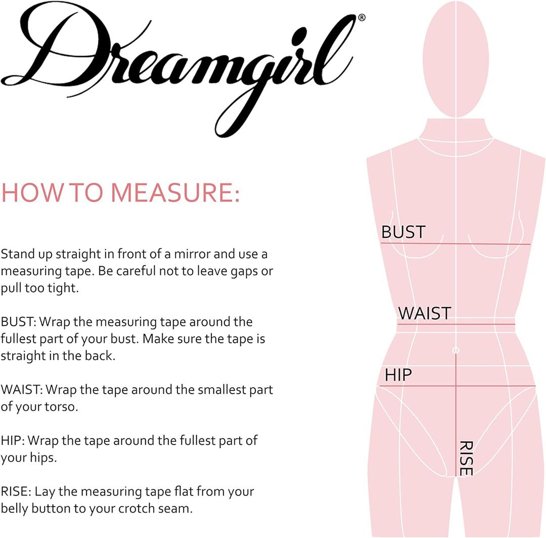 Dreamgirl Women's Open Cup Bustier & G-String, S, Black