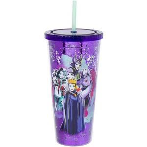 Silver Buffalo Disney Villains Diabolically Devious Group 32oz Confetti Cold Cup