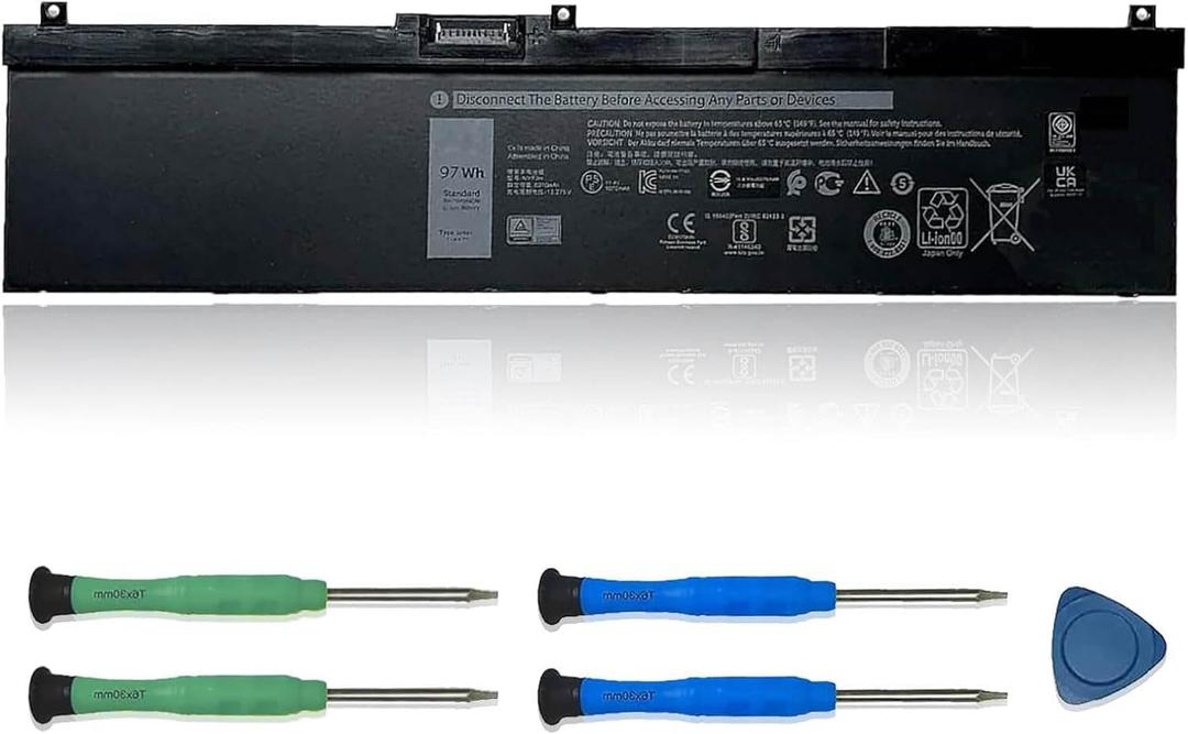 NYFJH Laptop Battery 11.4V 97Wh 8070mAh Replacement for Dell Precision 7530 7730 7540 7740 Series Notebook 5TF10 0WMRC 00WMRC GW0K9 0GW0K9