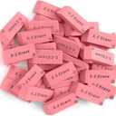 Pink Erasers, 120 Count Rectangular Eraser Bulk Pack, Latex Free Pink Pearl Erasers for School Supplies, Art and Office