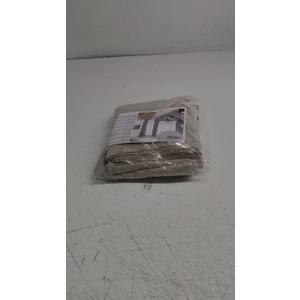 YoungsTex Dark Oatmeal Linen Semi Sheer Curtains 2 Panels for Living Room - Tan Window Drapes Light Filtering with Back Tab Rod Pocket Privacy for Farmhouse Bedroom, 52 X 72 Inch