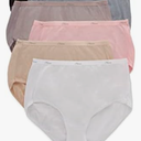 Hanes Women's 6 Pack Cotton Briefs Size 3XL