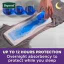 Depend Night Defense Adult Diapers, Incontinence Underwear for Men, Disposable, Overnight, Extra-Large, Grey, 48 Count (4 Packs of 12)