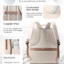 coowoz Travel Backpack Carry On for Women Man Gym Backpacks with Laptop Compartment Mochila de Viaje Teacher Personal Item Backpack Rucksack Airplane Accessories Must Haves Beige Brown