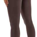 YEOREO Yoga Pants Workout Leggings for Women Hidden Scrunch Butt Lifting Leilanie High Waisted Tummy Control Gym Leggings (Brown, M)