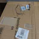 High-Sided Stainless Steel XL Cat Litter Box for Cats