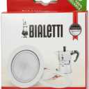 Bialetti BIA640310 Pack of 3 Gaskets + 1 Plate, Tz.9, Stainless Steel (Moka - 9 cup)