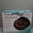 Foot Massager with Heat Shiatsu Foot Massager with Remote Deep Kneading Relief for Tired Electric Feet Massage Machine for Home and Office Gifts for Mom Dad Black