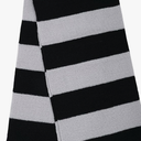 Dxhycc Black and Gray Striped Scarf - Soft Knit Winter Men's Scarf - Cosplay Costume Accessory for Halloween Party 34x60 in