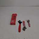 Adjustable Wrench Set Pipe Spanner: 6" 8" 10" Wide Jaw Black Oxide Wrench With Cushion Grip, Laser Marked Metric & SAE Scales, CR-V Steel for Professional