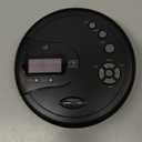 GPX PC332B Portable CD Player with Anti-Skip Protection, FM Radio and Stereo Earbuds - Black