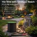 GEARit 14 Gauge Speaker Wire Cable,14 Gauge Wire CL3 Rated 20ft,Audio Cable with Red/Black Color Coded,Outdoor Speaker Wires for Home,Car,Outdoor,Patio,Garden,in-Wall,Backyard,CCA(Black,2-Conductors)