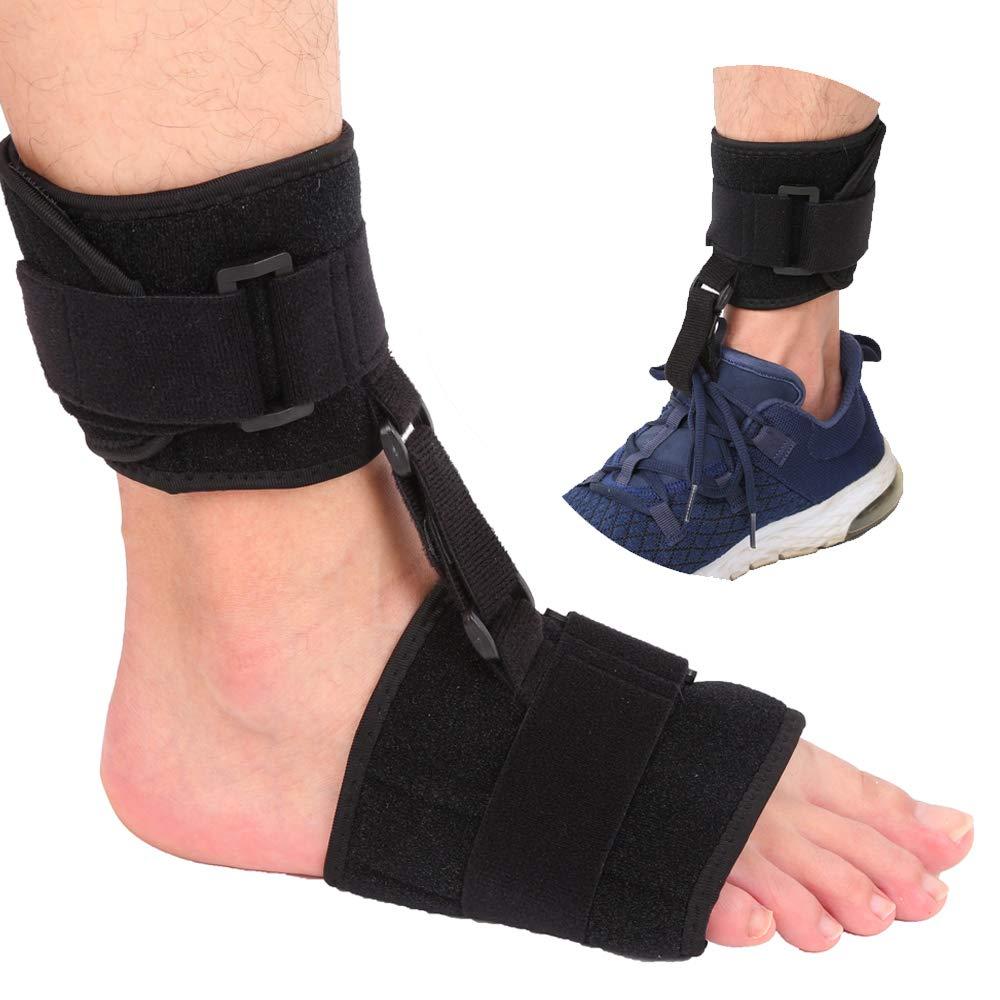 Soft AFO Drop Foot Brace for Unisex Adult Improve Walking Gait, Foot Orthosis Ankle Brace Support, Pain Relieve for Achilles Tendon, Comfort fit for Right, Left
