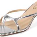 Women's Chunky Heels Flip Flops Block Heeled Sandals Square Open Toe Heels Summer Party Sexy Dress Shoes (7)