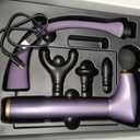 CAREKING 2-in-1 Detachable Muscle Massage Gun Deep Tissue with 20'' Extension Handle, Back and Neck Massager for Pain Relief, Handheld Massager for Shoulder Lower Back Leg Waist, Purple