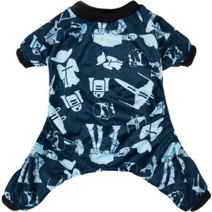 CuteBone Small Dogs Outfit Soft Puppy Onesies Pjs Dog Pajamas Pet Coat Cat Apparel Comfy Doggie Jumpsuit Bodysuit for All Seasons, Large