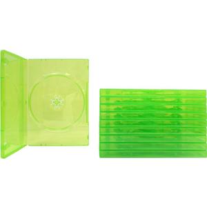 (10) Empty Standard Translucent Green Replacement Games Cases - Compatible With XBox 360 - #VGBR14XBOX
