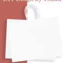 qiqee 50-Packs White Paper Gift Bags with Handles Bulk 12.6"x4.3"x10" Wide Large Size Party Favor Bags Multiple Uses