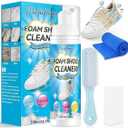 Shoe Cleaner, 6.76 Oz Sneaker Cleaner with Shoe Brush, White Shoe Cleaner, Shoe Cleaner Kit for Leather Knit Boots