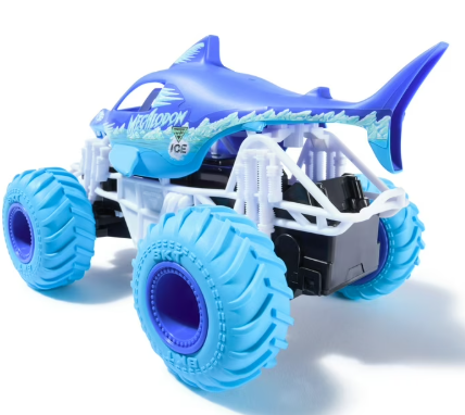 Monster Jam, Megalodon Ice RC Monster Truck in 1:24 Scale, Kids Toys for Boys