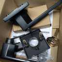 KNOBWELL Exterior Door Handle Heavy Duty Keyed Entry Door Lever Set(Not Keyed Alike) Entrance Handleset, Matte Black Finish, Left or Right Handing Door Handle 2.13 lb One Lever