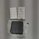 cudinham Print Pods Mini Printer, Thermal Inkless Sticker Maker with 10 Rolls Printing Paper, Pocket Printpod for Phone, Impresora Porttil for Notes, DIY, Compatible with iOS & Android (Grey)