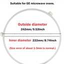 Microwave Turntable Ring for GE Microwaves, WB06X10705 Microwave Roller Ring, Glass Plate Tray Support Holder