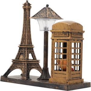 Vintage Eiffel Tower Street Lamp Night Light - Decor Figurine for Desktop, Home, Office, Party, and Outdoor Pathway Decorations Vintage Eiffel Tower Street Lamp Night Light - Decor Figurine for Desktop, Home, Office, Party, and Outdoor Pathway Decorations