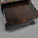 Wooden Crates 2 Pack, Rustic Handmade Wood Crate with Handles, Durable Medium Wooden Crates for Display & Decor, Brown (13.8"x10.8"x5.9")