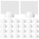 Leinuosen 24 Pcs Resin Golf Base Centerpieces Place Card Holder Half Golf Ball Shaped Table Number Holder Name Place Photo Stand for Office Menu Events Wedding Party