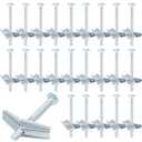 Yaocom 100 Pcs 1/4" x 3" Toggle Bolts Butterfly Screws Anchors Heavy Duty Wall Anchors for Drywall with Wing Nuts for Hanging Heavy Objects on Drywall
