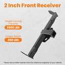 MaXpeedingrods 2 Inch Front Receiver Hitch, Assembly for 2007-2018 Jeep Wrangler JK, Excluding Hard Rock and 75th Anniversary bumpers