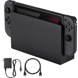 TV Dock Station for Switch - 3 in 1 Replacement TV Base Docking Station Set with Upgraded IC Module, Charger, HDMI Cable - Not for Switch 2