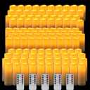 120 Pack Waterproof Outdoor Flameless Candles, Battery Operated Flickering LED Candles with Remote Control and Timer for Outdoor Larterns, Porch, Home, Parties, Special Occasions