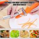 2 x Multifunction Stainless Steel Julienne Peeler Vegetable Peeler Double Planing Grater Kitchen Accessories Cooking Tools