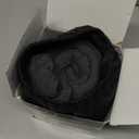 LOLEX Hooded Pro Travel Pillow - Memory Foam Neck Support Pillow for Airplane, Flight - Super-Soft Pure Cotton Fabric, Maximum Privacy & Light-Block Design, Lightweight Full Travel Kit - Dark Grey