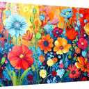 JOOZ Diamond Painting Kits for Adults - DIY 5D Large Diamond Art Kits for Adults Flowers, Full Drill Diamond Art Flowers Kit, Gem Art Kits for Home Wall Decor (27.5 X 15.7 Inch)