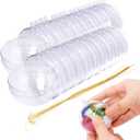 20PCS 60mm Christmas Ball Ornaments Clear Plastic Fillable Christmas Ball 2.36'' DIY Craft Ornaments,Shatterproof Xmas Tree Hanging Balls Decorations for Holiday, Wedding, Birthday, Christmas Decor