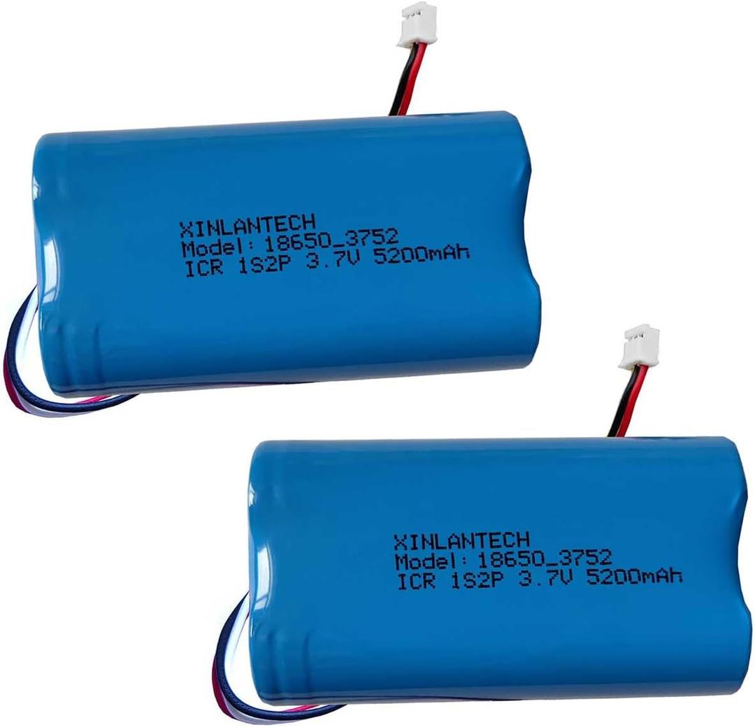 AOLIKES 5200mAh Battery Replacement for AOSU SolarCam P1 SE/ DC8L/C8L P1 Lite/C9E2CA11 SolarCam D1 SE / D1 Classic / C6L WirelessCam Lite Battery -2 Pack