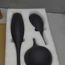 Black Ceramic Vase Modern Boho Wabi-Sabi Flower Vase Set of 3 Decorative Aesthetic Vases for Centerpieces Matte Minimalist Vases for Living Room Table Shelf Home Decor Gift