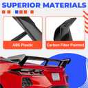 HECASA Rear Trunk Spoiler Wing Compatible with 2020-Present Chevy Corvette C8 Models, Trunk Lip Spoiler, Car Exterior Accessories Carbon Fiber Color